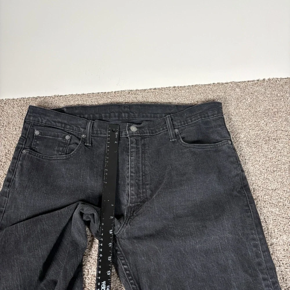Levis Jeans Mens 38x32 Black 569 Loose Dark Wash Denim Pants Work
